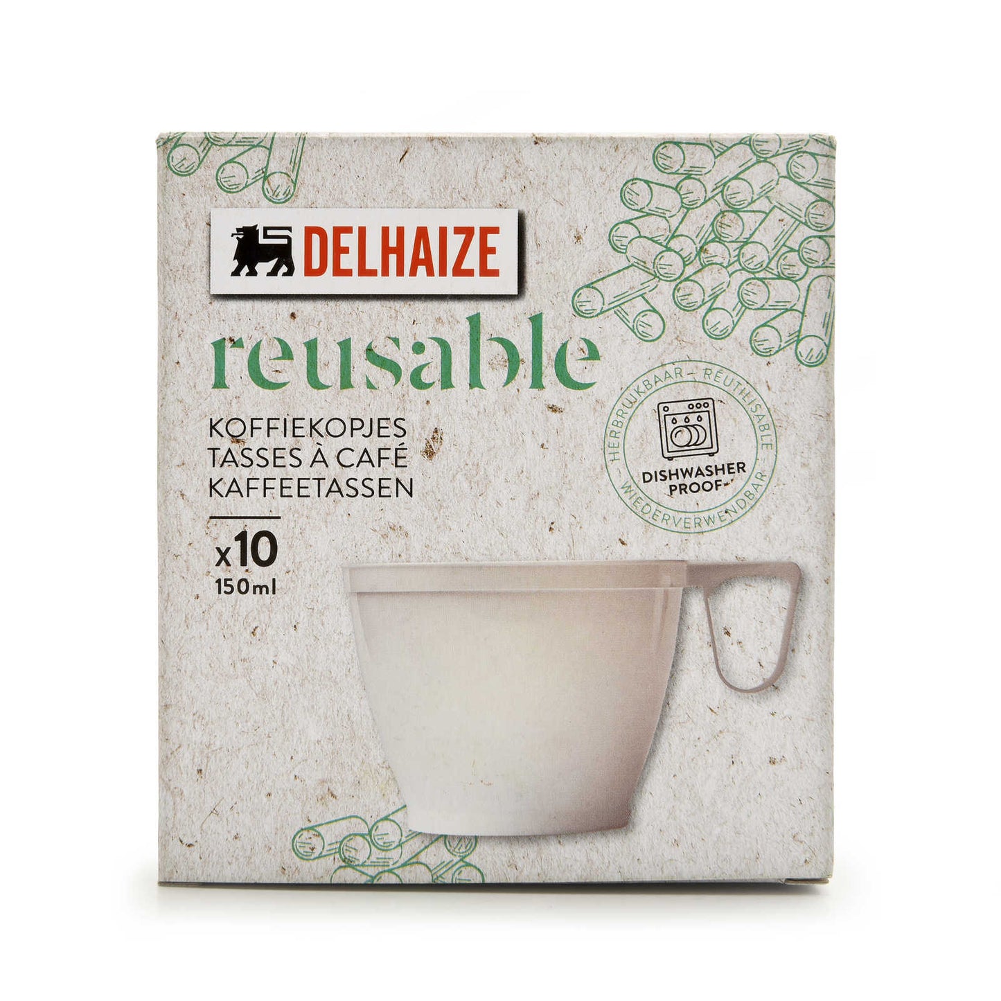 Gobelet à café réutilisable | plastique | 15cl | 0,16 €/pc | 10 pc