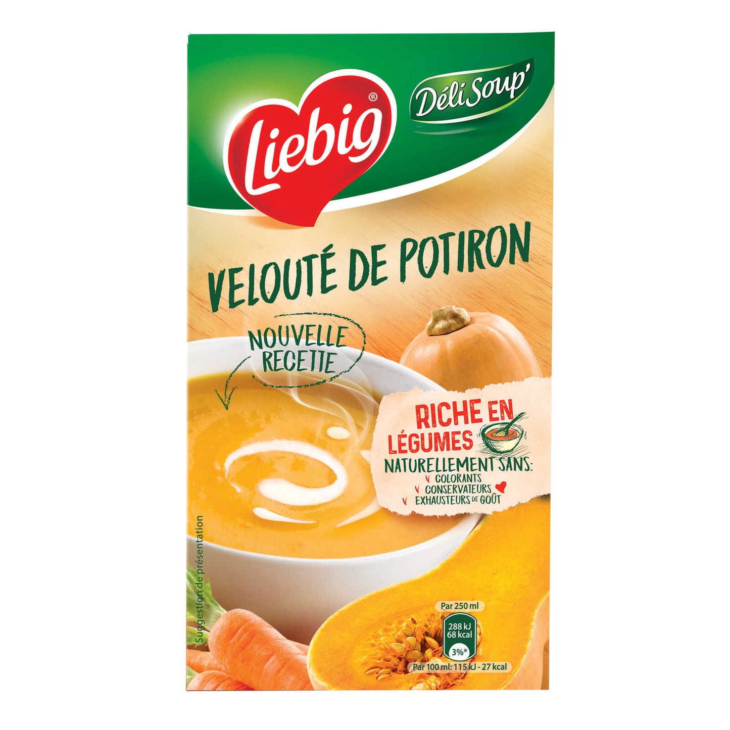 Liebig | DéliSoup | Potiron | Vélouté | 4,99 €/l | 1 l