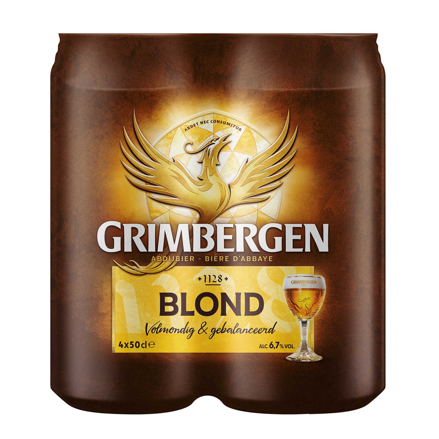 Bière d'abbaye | Blonde | 6,7% | Canette | 4,68 €/l | 4 x 50 cl
