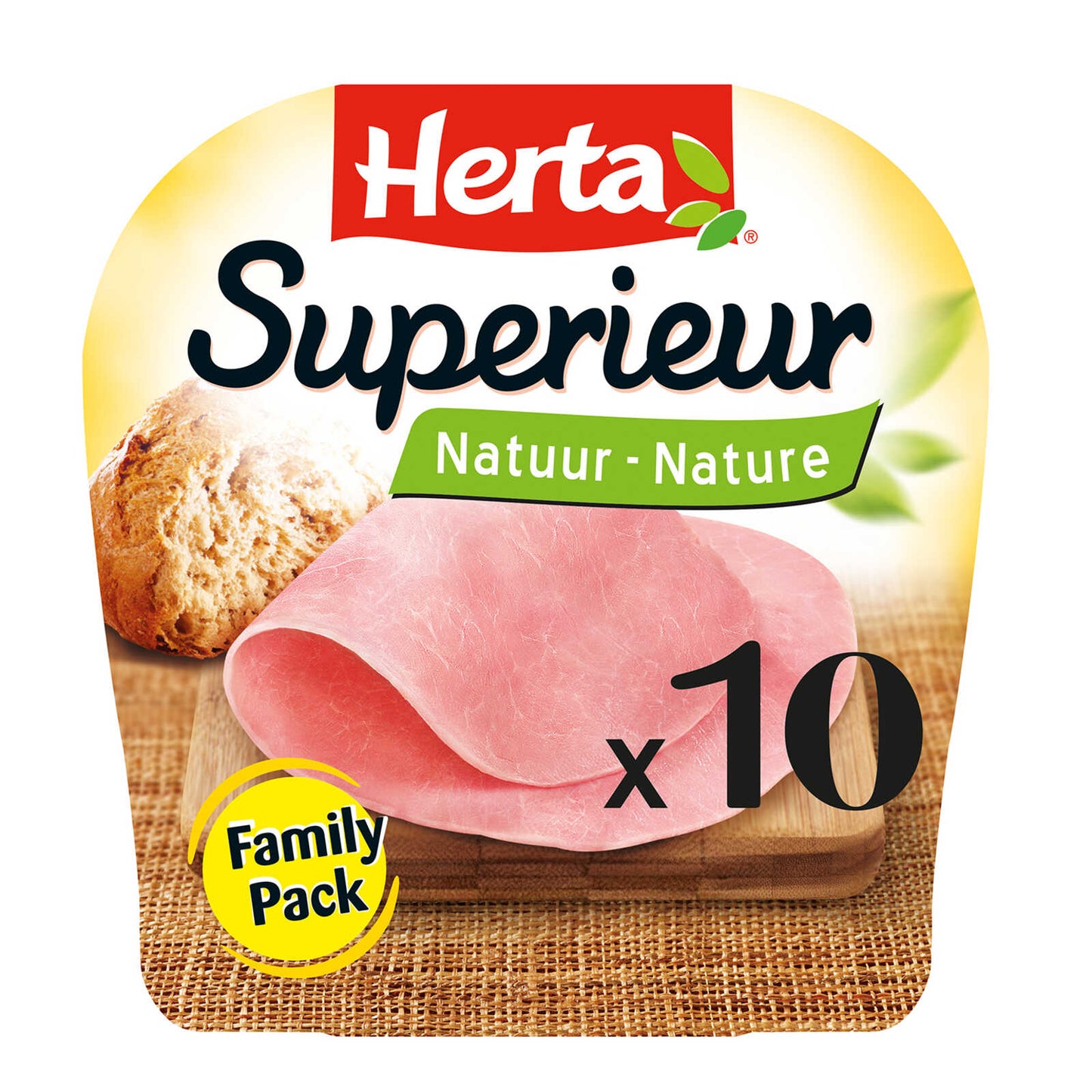 Jambon Superieur Nature | 10 Tranches | MP | 22,62 €/kg | 340 gr