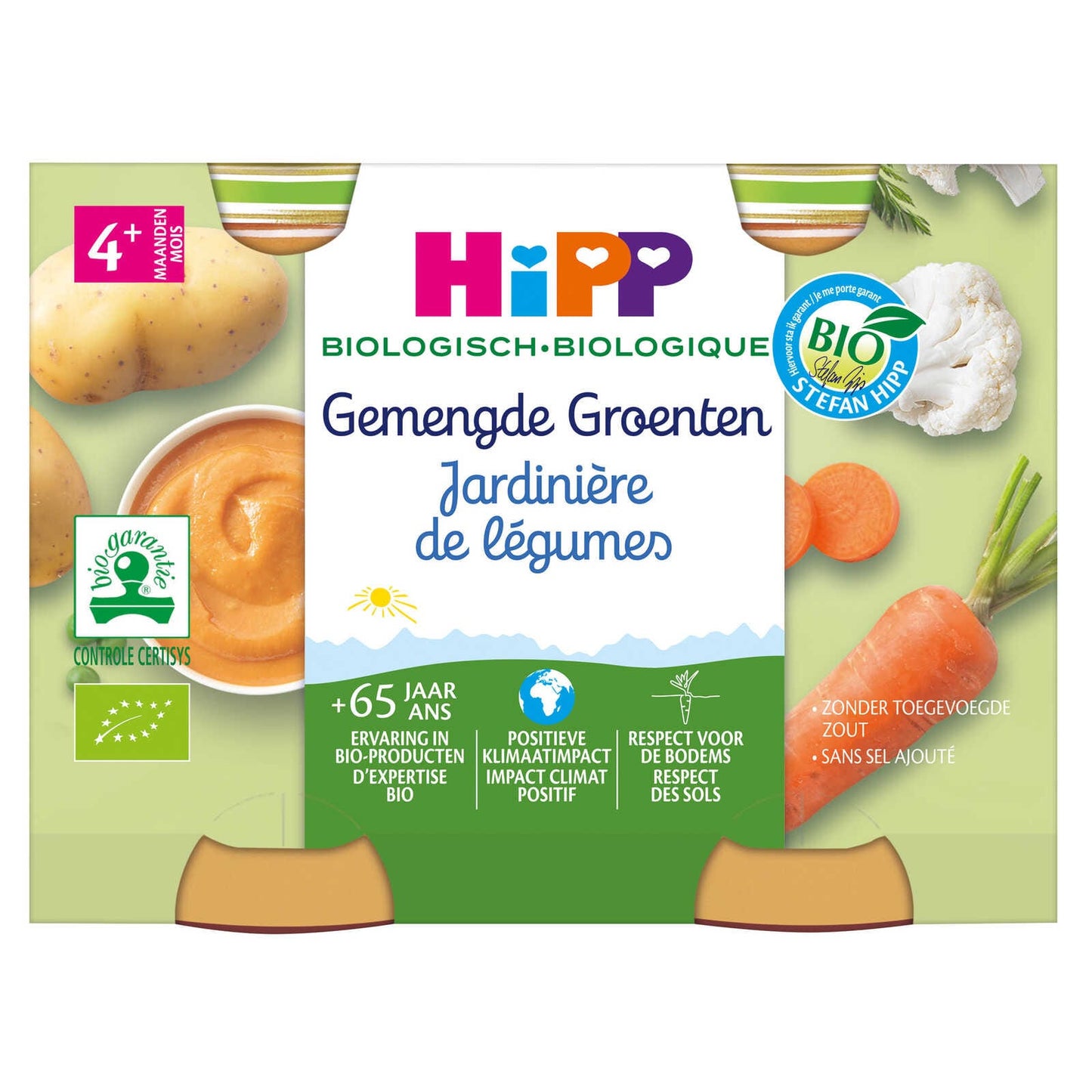 Jardinière de légumes | Bio | 4M | 10,92 €/kg | 2 x 190 gr