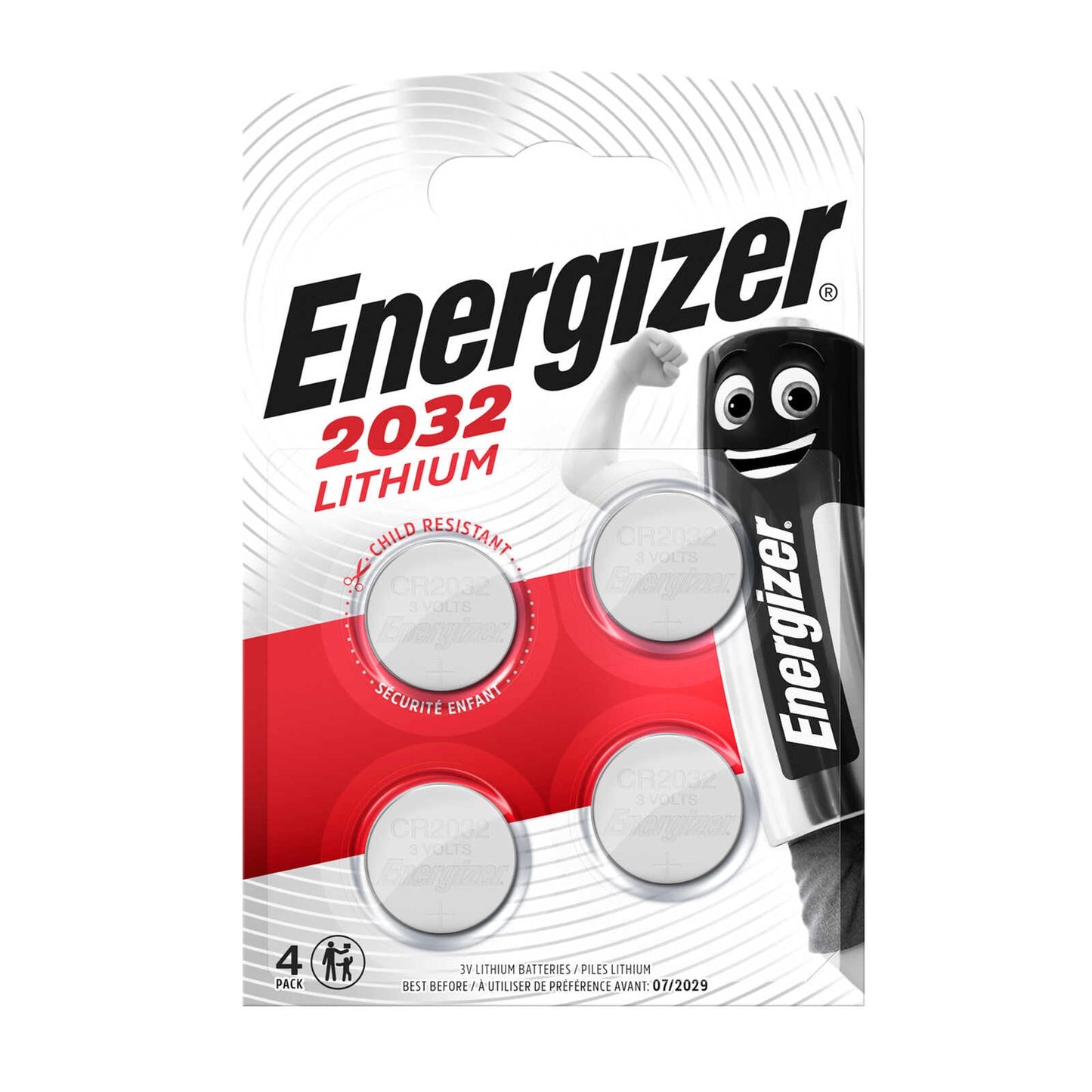 Lithium CR2032 - BP4 | 2,77 €/pc | 4 pc