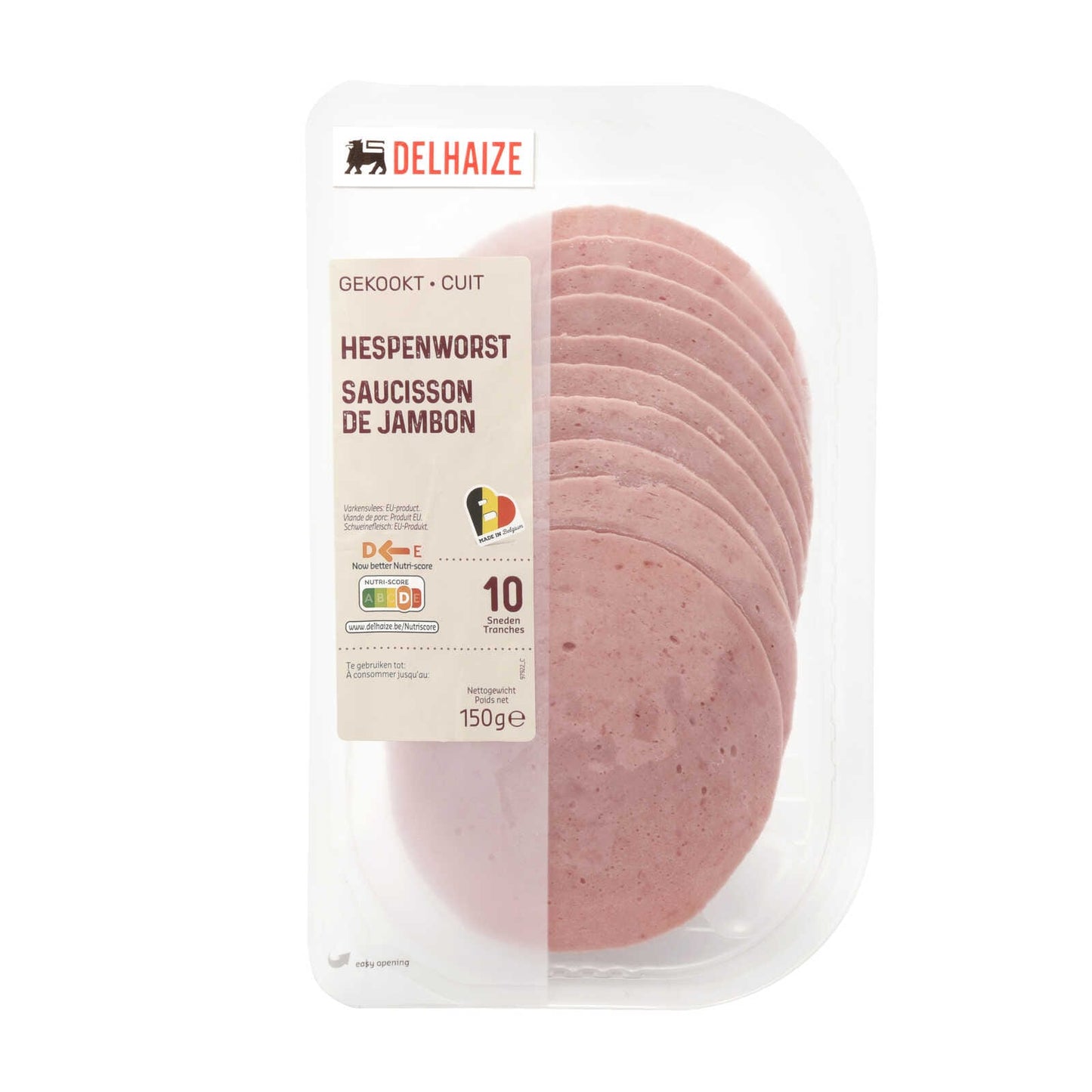 Saucisson au jambon tranches | 9,00 €/kg | 150 gr