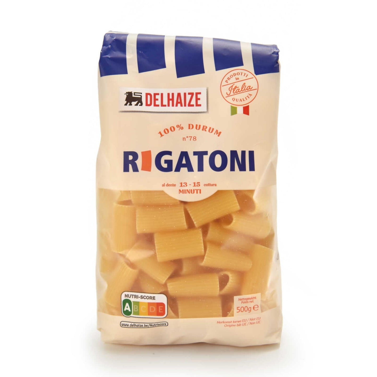 Pâtes | Rigatoni | 2,18 €/kg | 500 gr