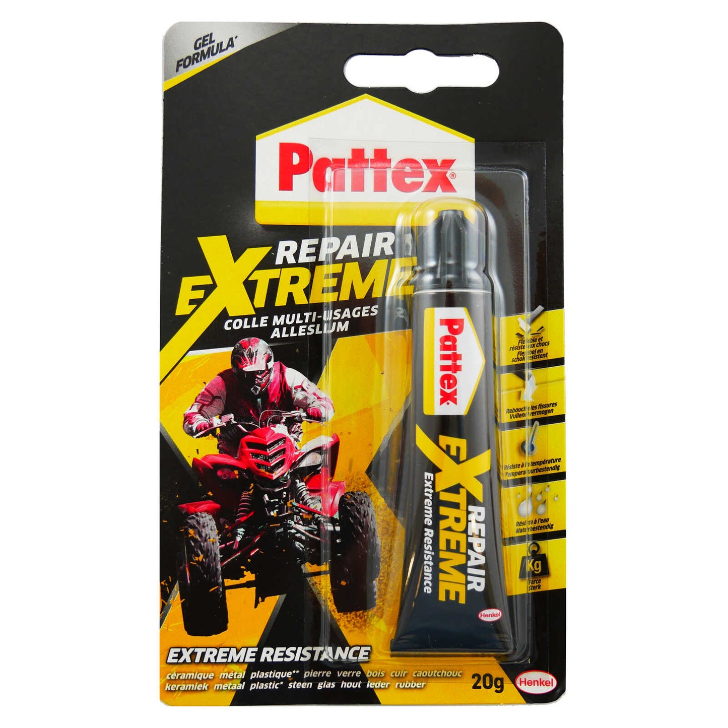 Colle | 100% | Repair gel | Extra fort | 20 g | 11,25 €/pc | 1 pc