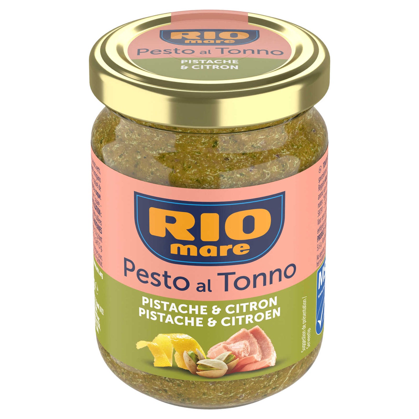 Pesto | Avec thon | Pistaches et citron | 36,85 €/kg | 130 gr