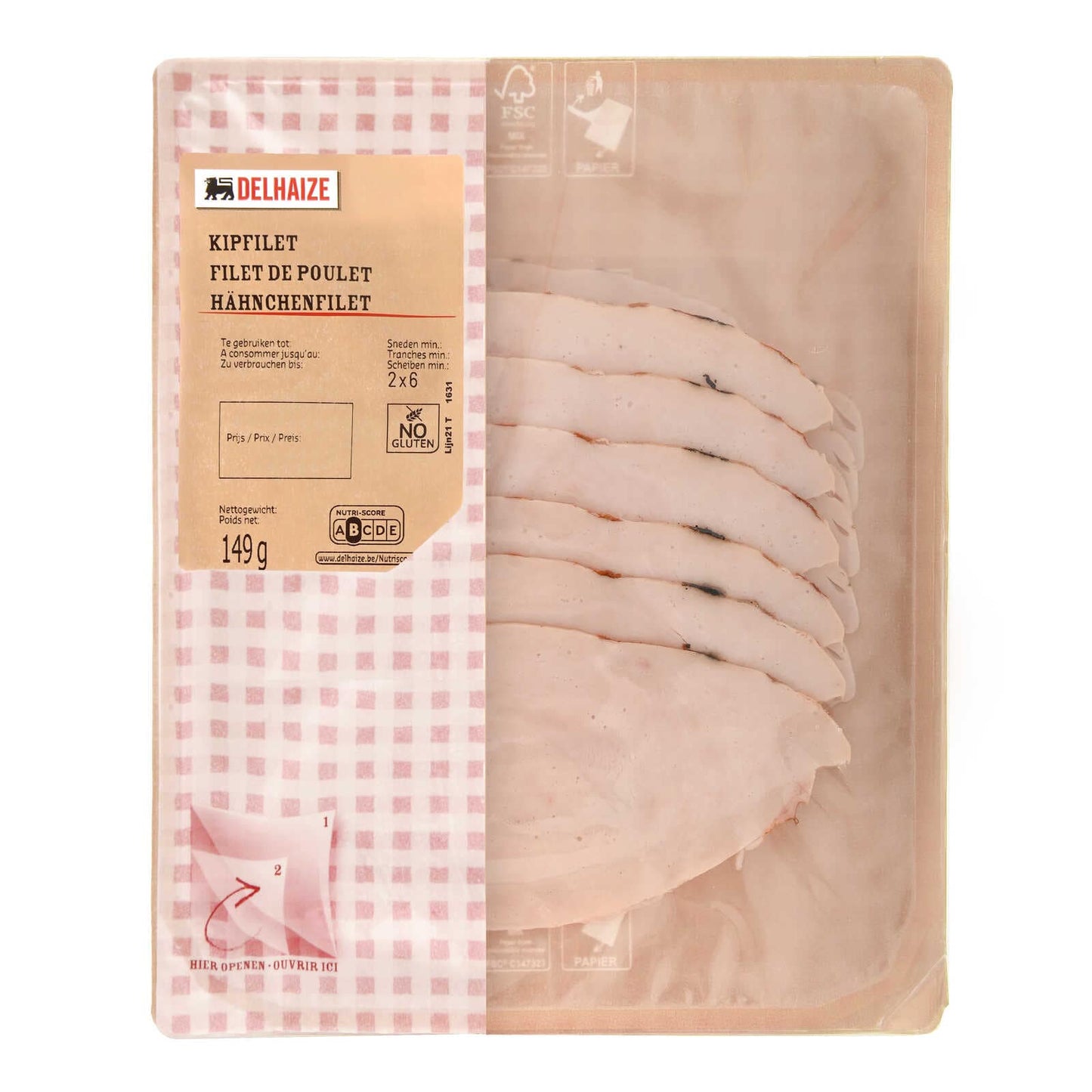 Filet de poulet | Nature | +/- 3,51 € | +/- 150 gr