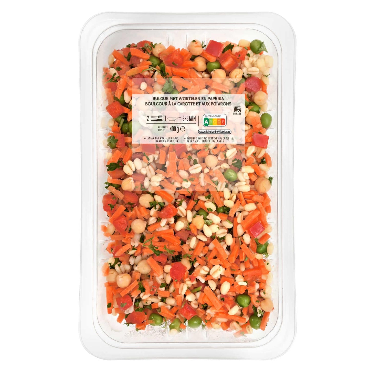 Boulgour complet | Carotte jaune | Poivron | 9,98 €/kg | 400 gr