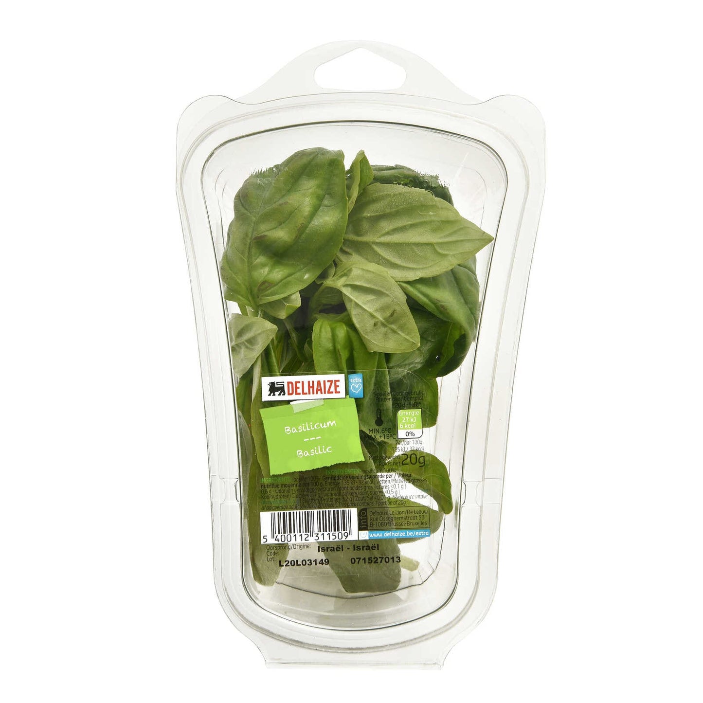 Basilic | Emballé | 77,50 €/kg | 20 gr