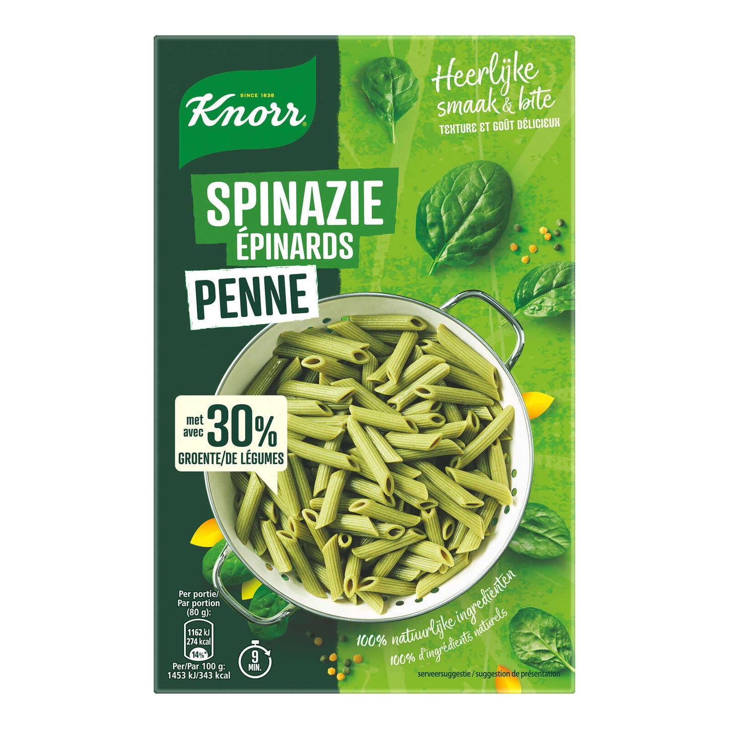 Pasta | Penne | Epinards | 12,30 €/kg | 300 gr