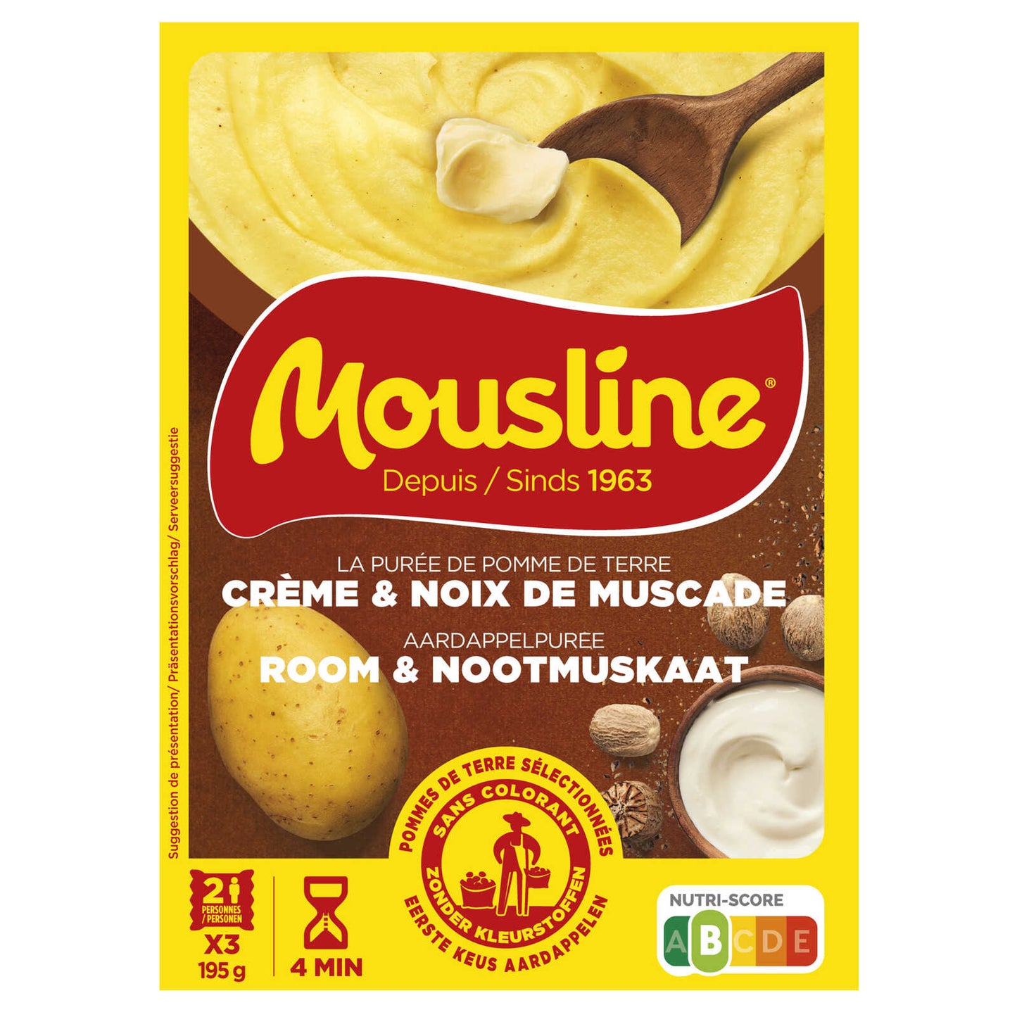 Mousline | Crème | Nomu | 16,36 €/kg | 3 x 65 gr