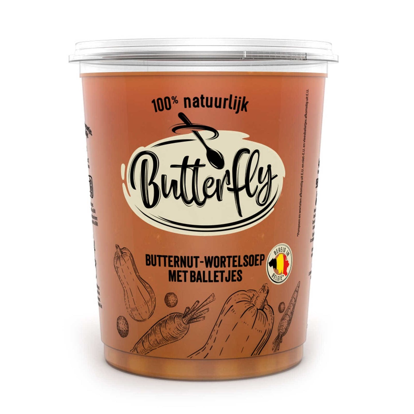 Soupe | Butternut | Carotte | Boulettes de viande | 5,25 €/l | 95 cl