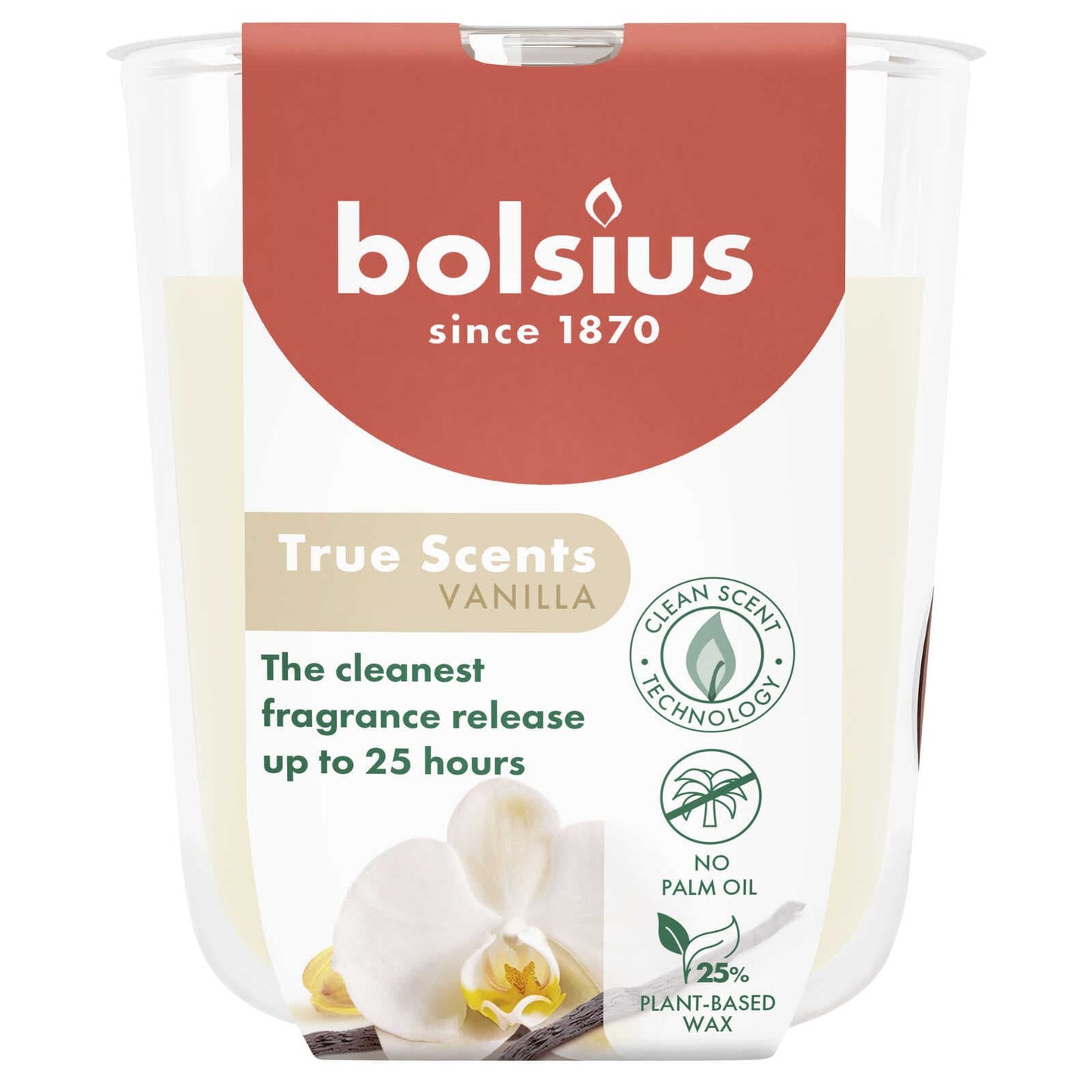 Bougie Verre Parfumée | 80/73 | Vanille | 4,29 €/pc | 1 pc