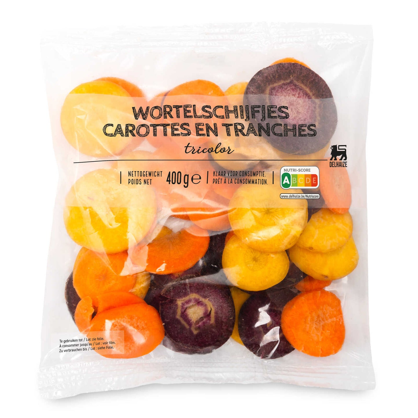 Carottes rondelles | Tricolores | 5,48 €/kg | 400 gr