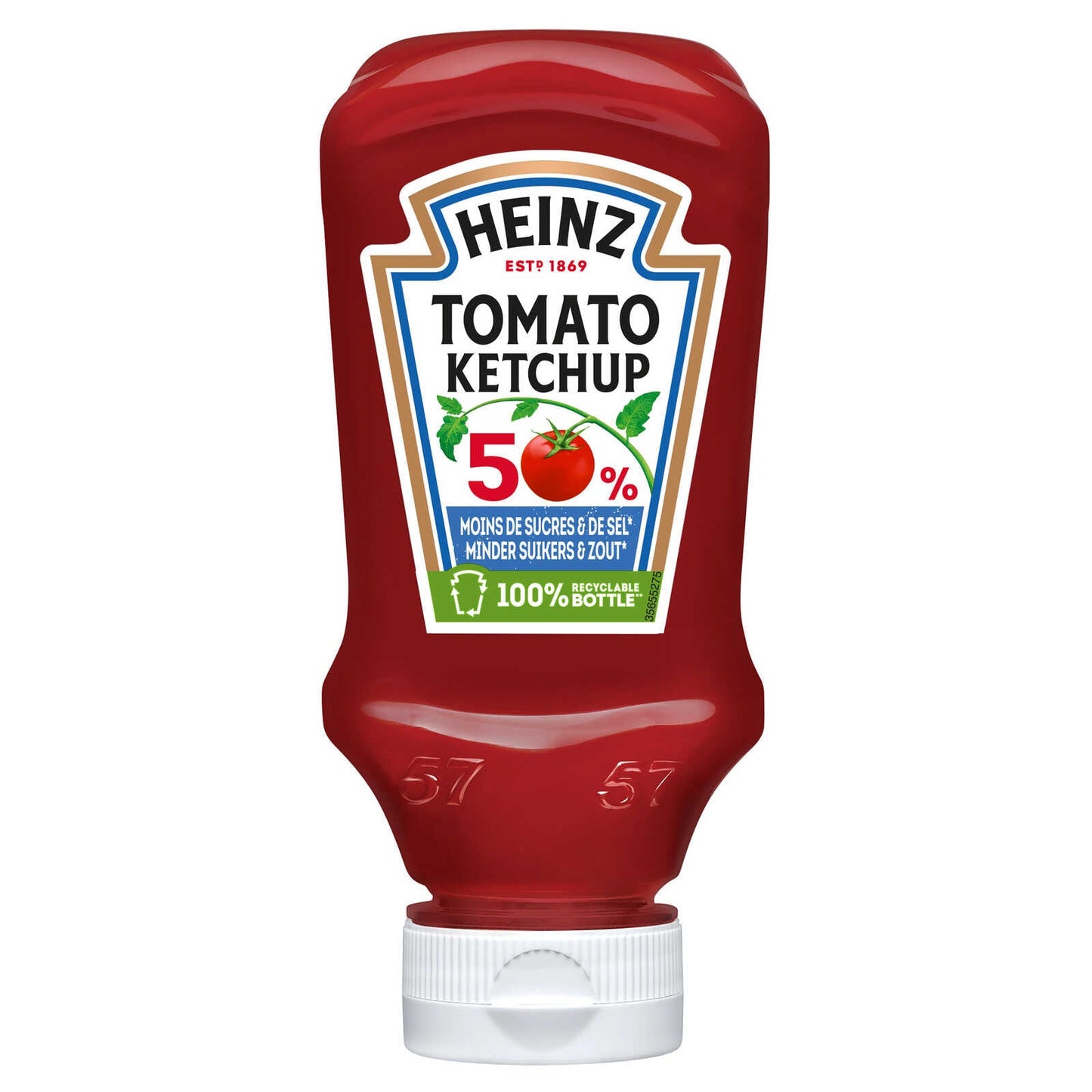 Ketchup | Tomates | -50% sucre et sel | 10,86 €/l | 22 cl