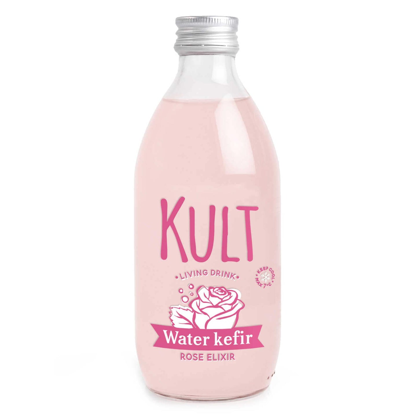 Kult | Kefir de fruits | Rose elixir | Bio | 8,15 €/l | 33 cl