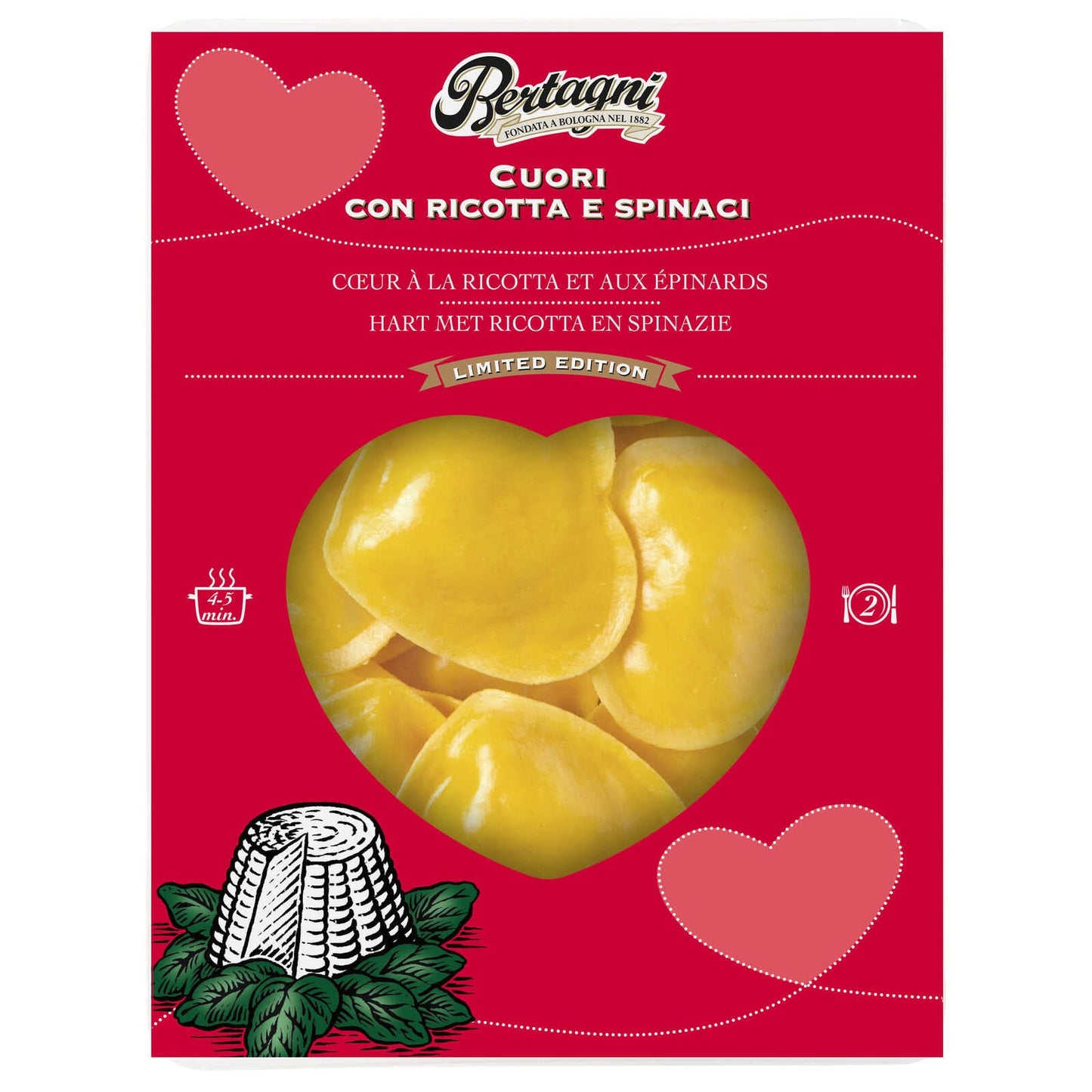 Ricotta | Epinards coeur | 15,96 €/kg | 250 gr