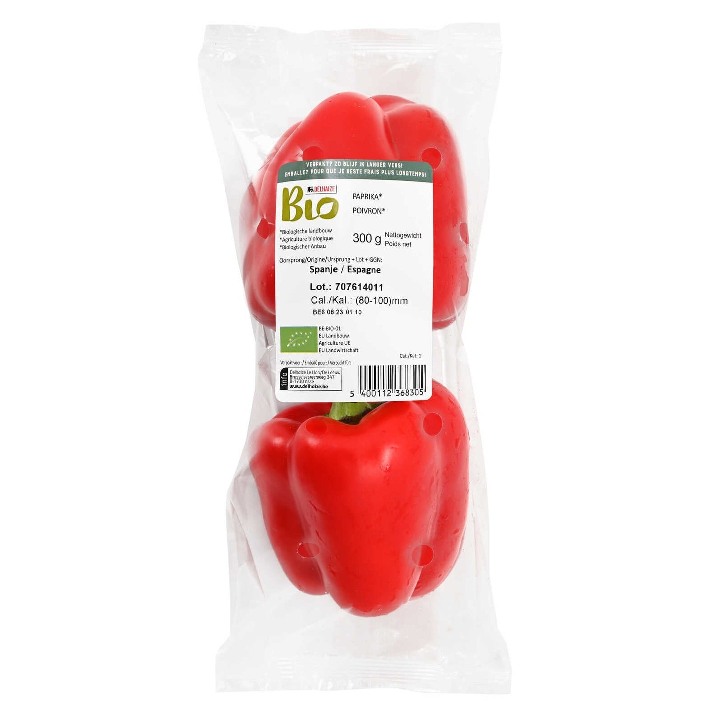 Poivrons | Couleur variable | Bio | 9,06 €/kg | 330 gr