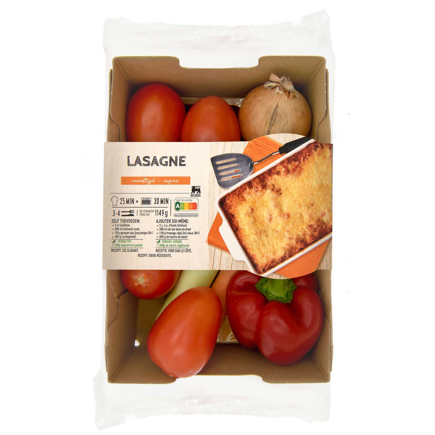 Boîte de repas | Lasagne | 4,74 €/kg | 1,159 kg