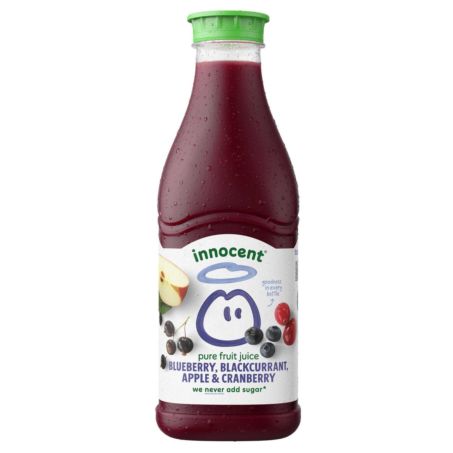 Jus | Myrtille, cassis et pomme | Frais | 3,99 €/l | 90 cl