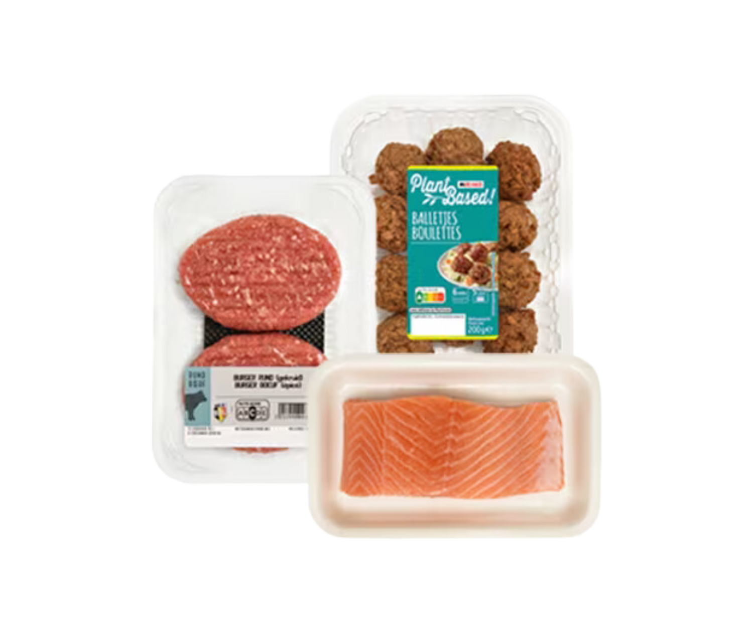 Viande, poisson & végétarien