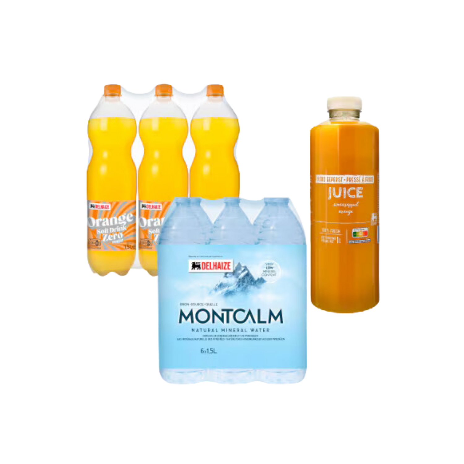 Eaux, softdrinks et jus