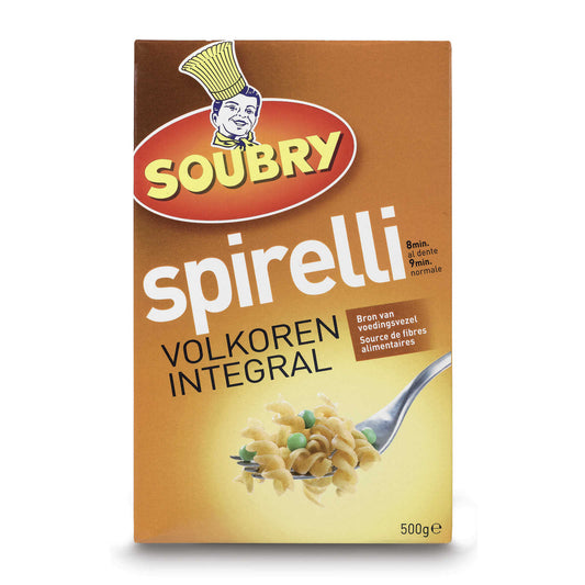 Pâtes | Spirelli | Blé entier | 2,38 €/kg | 500 gr