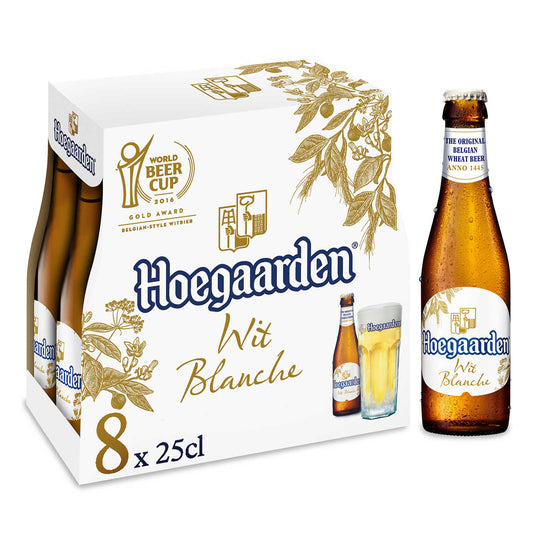 Bière blanche | 4,9% alc | Bouteille | 3,40 €/l | 8 x 25 cl