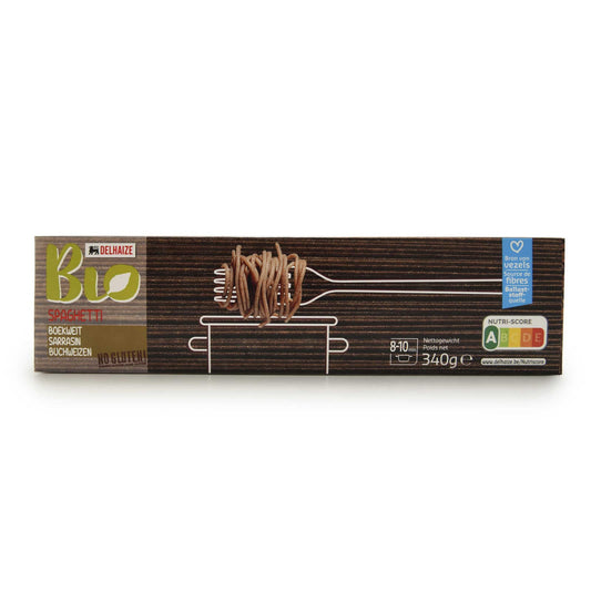 Pâtes | Spaghetti | Sarrasin | Bio | 9,85 €/kg | 340 gr