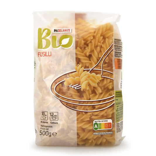 Pâtes | Fusilli | Bio | 2,58 €/kg | 500 gr