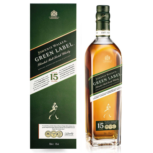 Green Label | Mix blended | 15Y | 43% alc | 78,56 €/l | 70 cl
