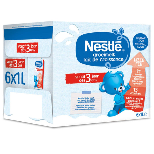 Lait de croissance | Liquide | 3+ | 2,15 €/l | 6 x 1 l