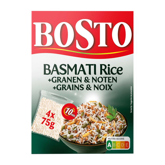 Basmati Noix | Mix | Sachet de riz | 15,30 €/kg | 4 x 75 gr