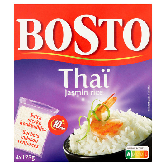 Riz | Thai jasmin | 10 min | 3,90 €/kg | 4 x 125 gr