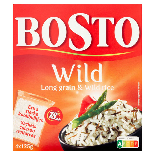 Riz | Grains long-Sauvage | 18 min | 9,38 €/kg | 4 x 125 gr