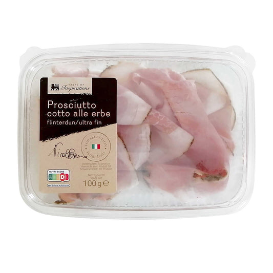 Prosciutto cotto alle erbe | 39,90 €/kg | 100 gr