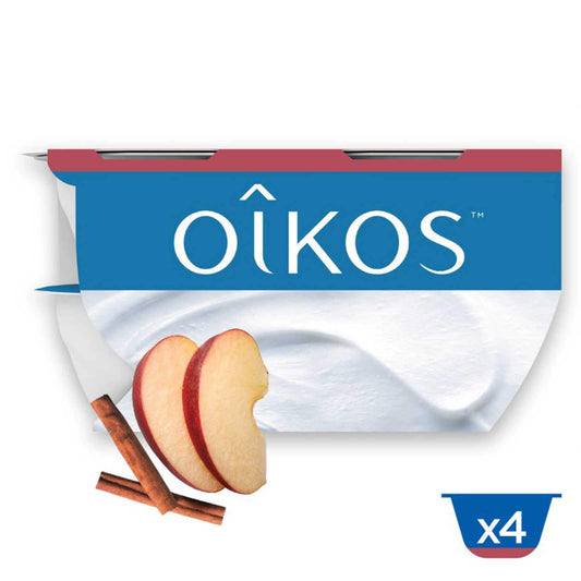 Yaourt | Pomme-Cannelle | À la grecque | 8,67 €/kg | 4 x 115 gr