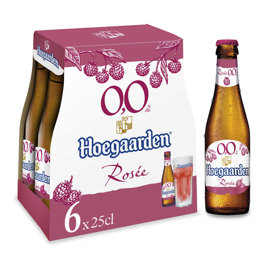 Bière fruitée | Rosée | Sans alcool | 0% alc | Bouteille | 4,73 €/l | 6 x 25 cl