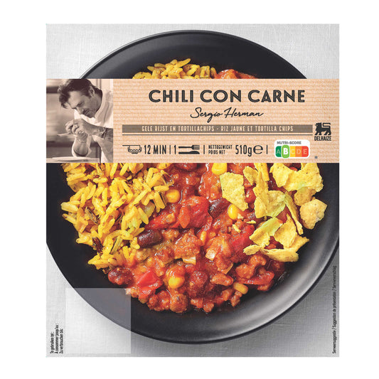 Chili con carne | Riz mexicain | Nachos | 15,86 €/kg | 510 gr