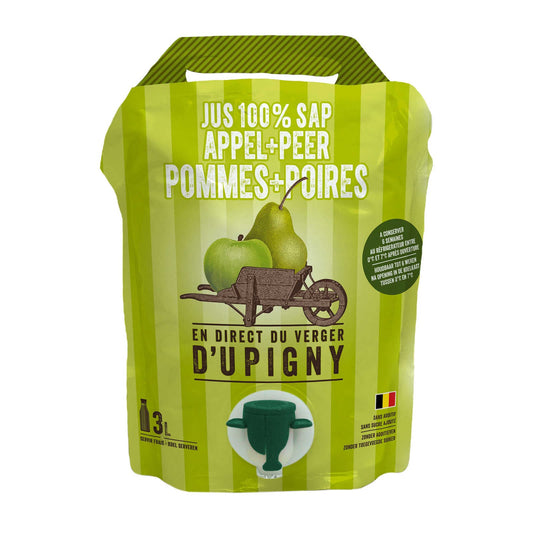 Jus | Pomme | Poire | 3,12 €/l | 3 l