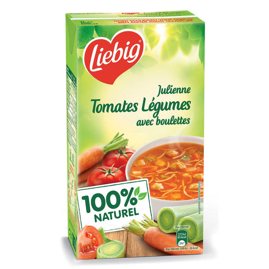 Soupe | Julienne | Tomate-Légumes-Boulettes | 3,35 €/l | 1 l