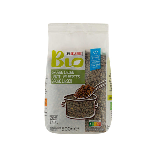 Lentilles | Vertes | Bio | 4,10 €/kg | 500 gr