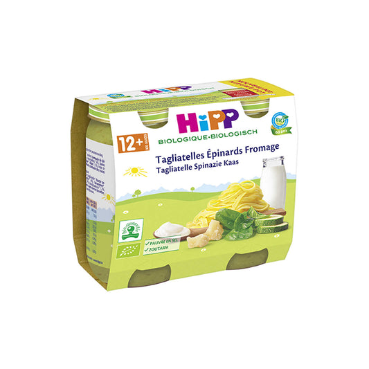 Tagliatelles-Epinards-Fromage | Bio | 12M | 8,58 €/kg | 2 x 250 gr