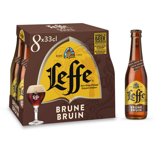 Bière d'abbaye | Brune | 6,5% alc | Bouteille | 3,78 €/l | 8 x 33 cl