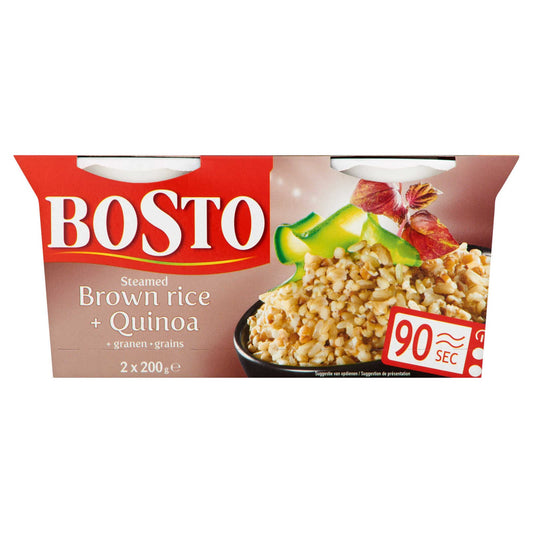 2X200G Bosto 1 1/2min Brown+Quinoa | 9,98 €/kg | 2 x 200 gr