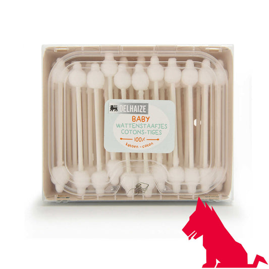 Bâtonnets ouatés | 100% Coton | 0,02 €/pc | 60 pc