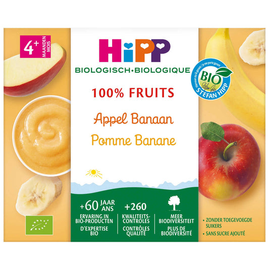 Panade | Pomme Banane | 4M | Bio | 7,98 €/kg | 4 x 100 gr
