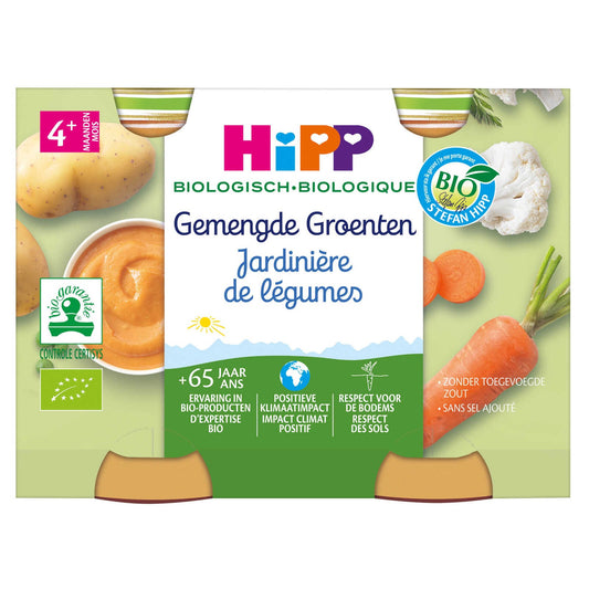 Jardinière de légumes | Bio | 4M | 10,92 €/kg | 2 x 190 gr