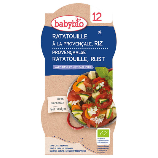 Repas | Ratatouille Riz | 12M | Bio | 10,48 €/kg | 400 gr