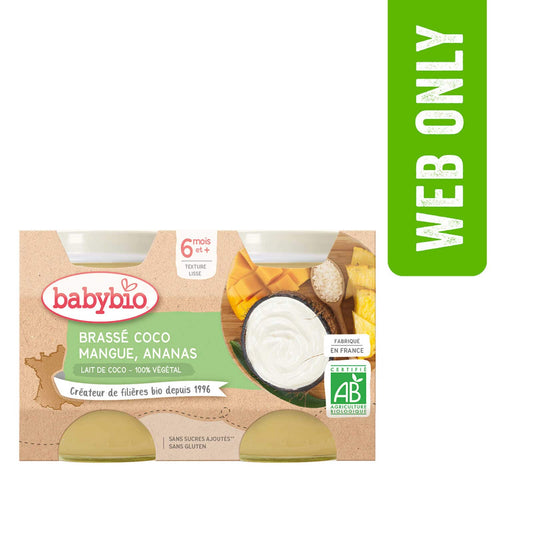 Fruit | Brassé Coco Ananas Mangu | 6M | Bio | 15,96 €/kg | 2 x 130 gr